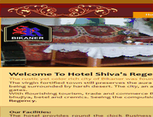 Tablet Screenshot of hotelshivasregency.com